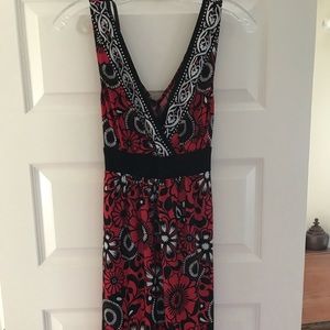 Dressbarn red and black dress
